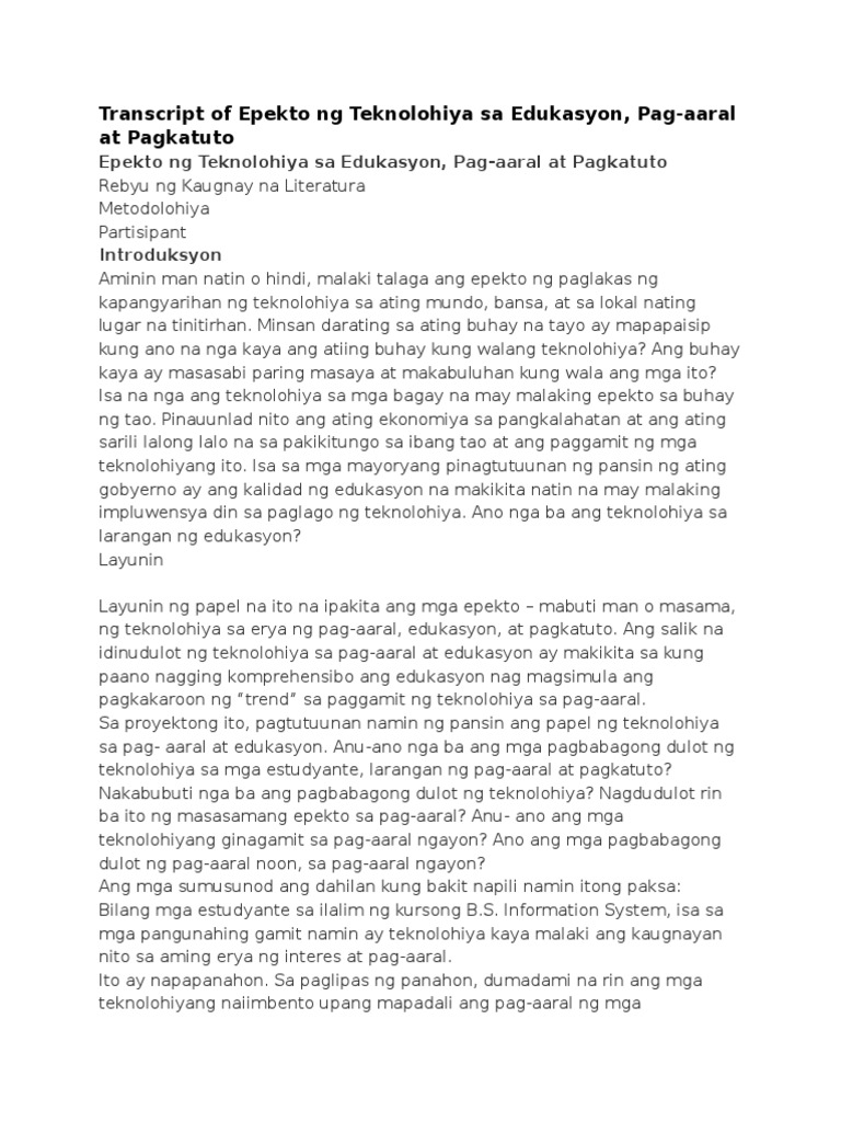 thesis tungkol sa epekto ng teknolohiya sa mga mag aaral thesis tungkol sa epekto ng teknolohiya sa mga mag aaral